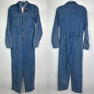 Wild Fable Denim Long Sleeve Jumpsuit NWT XS